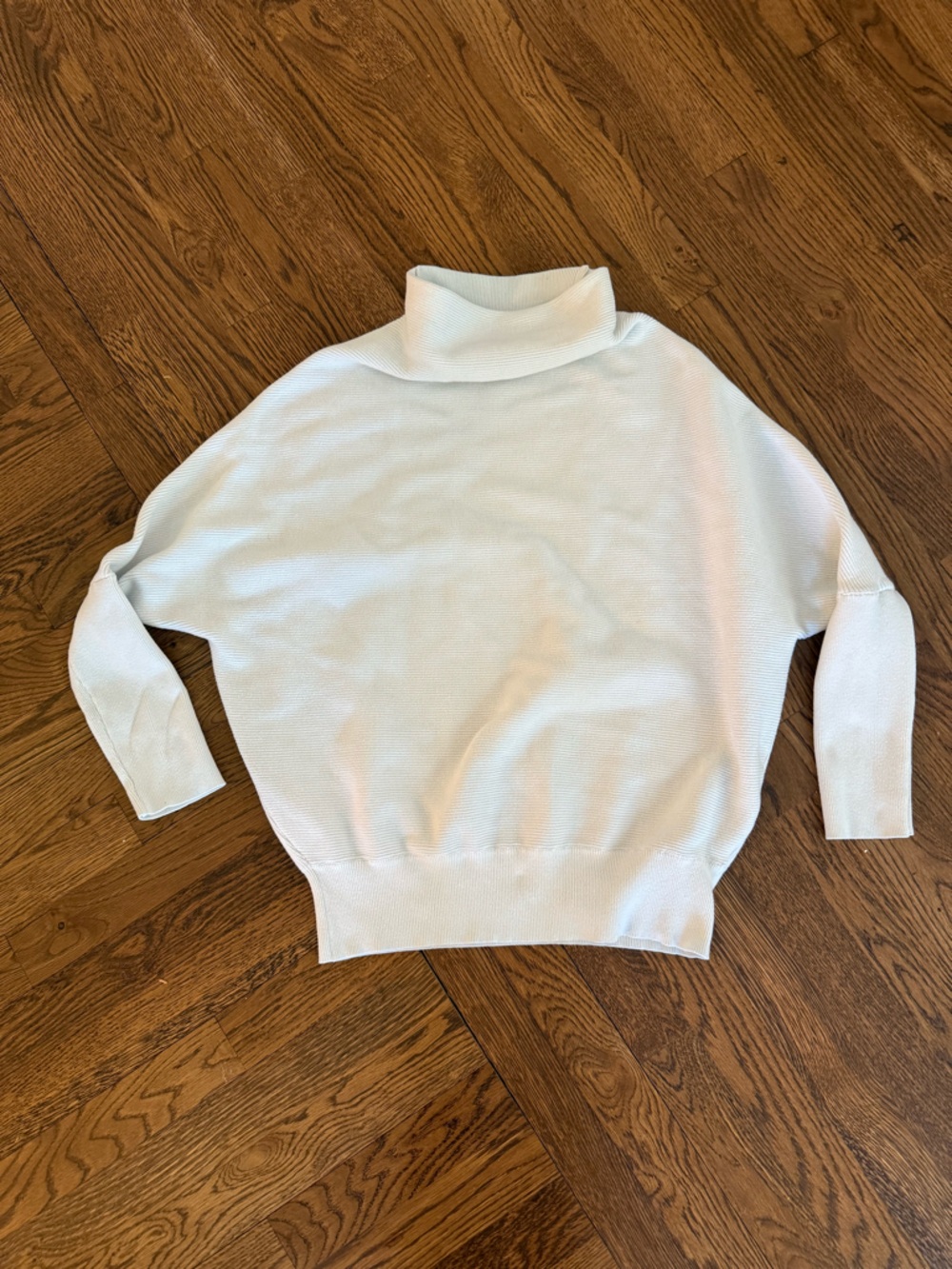 eesome Sky Blue Turtleneck Dolman Sweater